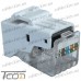 Фото, характеристики, описание Модуль RJ-45 Keystone 5_ой категории с заглушкой (Тип 2), Tcom